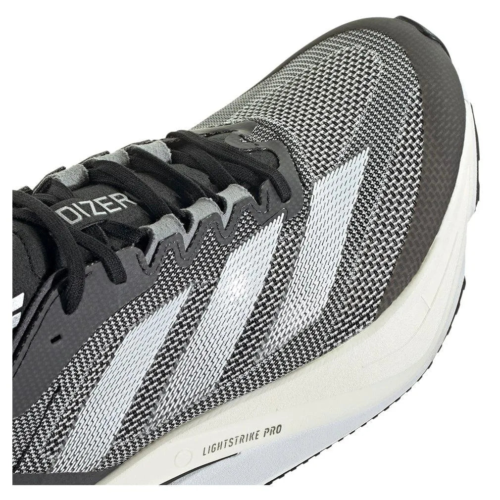 Women's Adizero Boston 12 Running Shoes Core Black and White