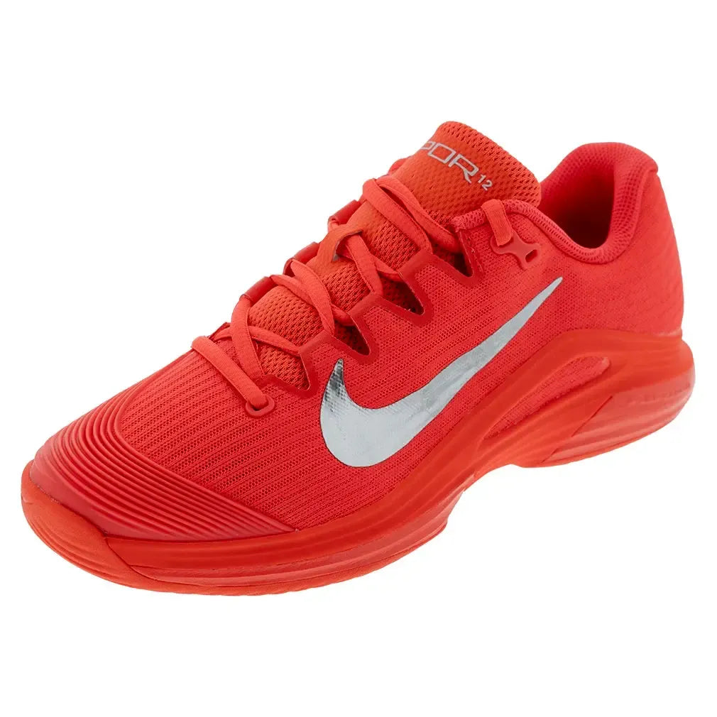 Women's Zoom Vapor 12 PRM New York Tennis Shoes Bright Crimson and Metallic Silver-Footwear-Nike-HQ2595-600F25copy-Tennis Express