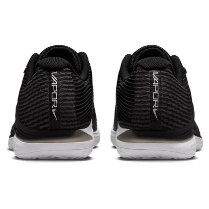 Mens Zoom Vapor 12 Clay Tennis Shoes Black and White