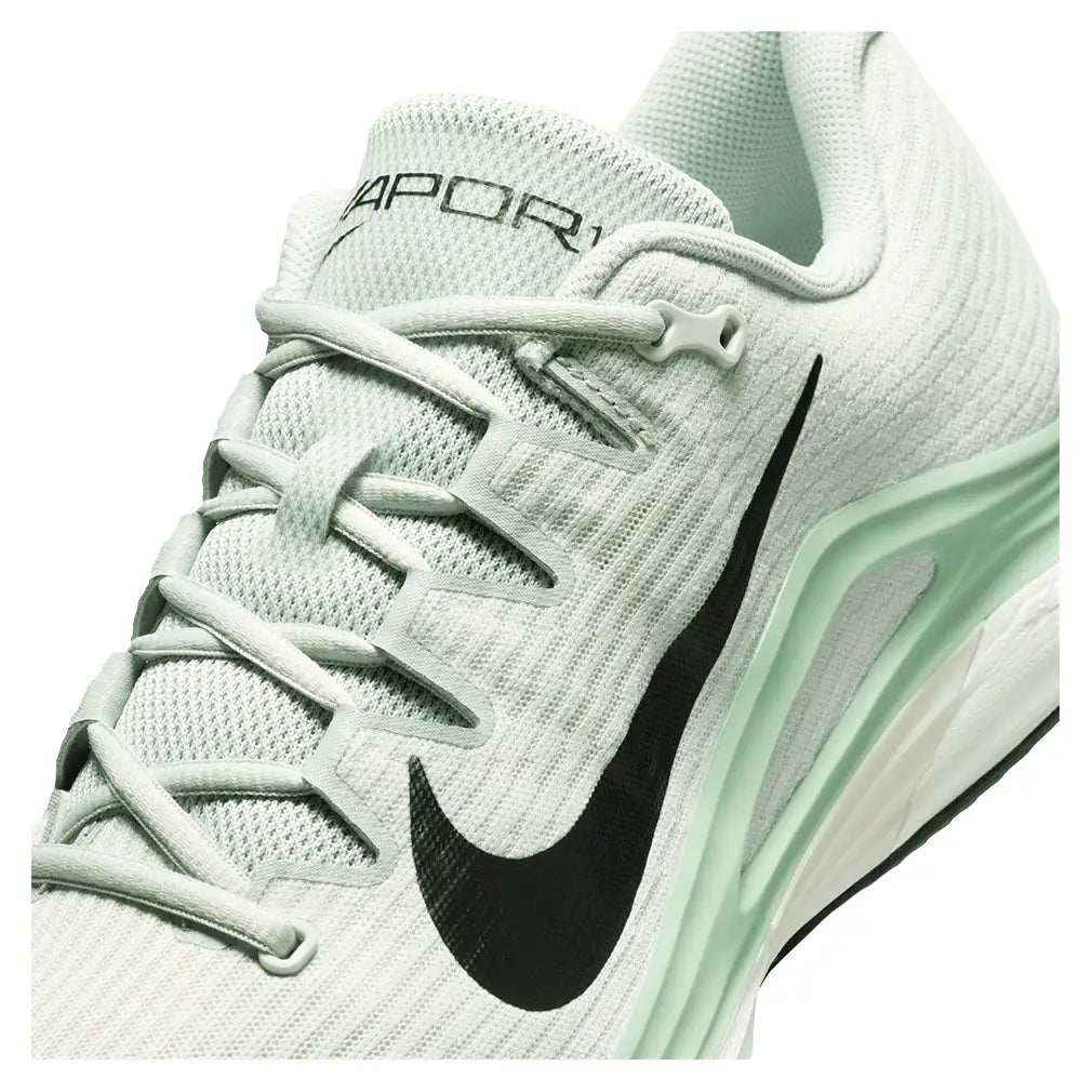 Men's Zoom Vapor 12 Clay Tennis Shoes Light Silver and Black