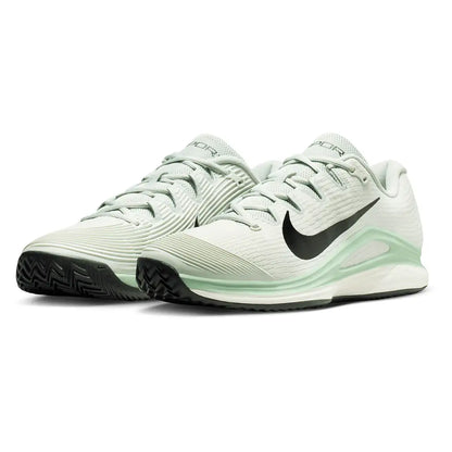 Men's Zoom Vapor 12 Clay Tennis Shoes Light Silver and Black-Footwear-Nike-HQ6026-003-y-Tennis Express