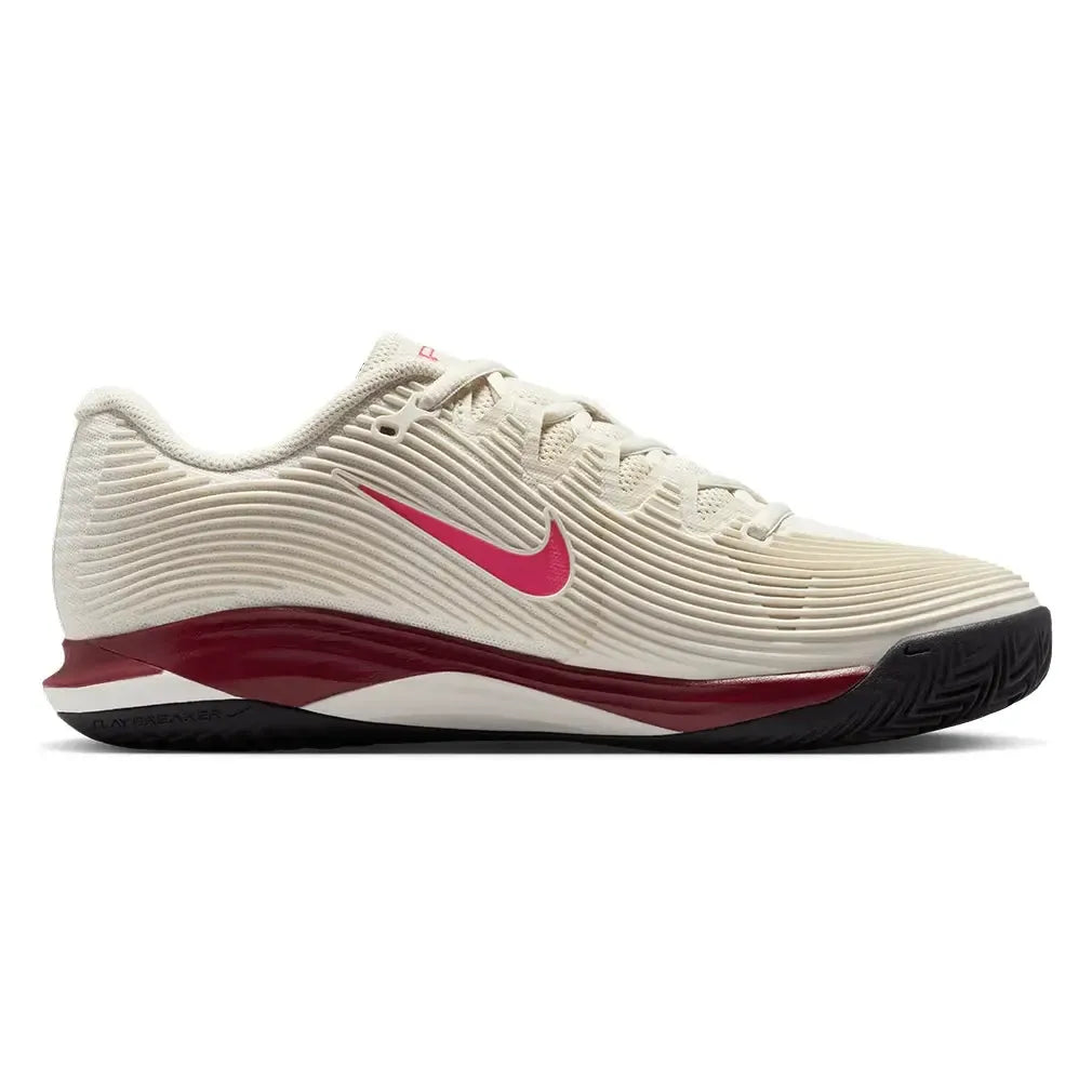 Women's Zoom Vapor 12 Clay Tennis Shoes Pale Ivory and Rush Pink