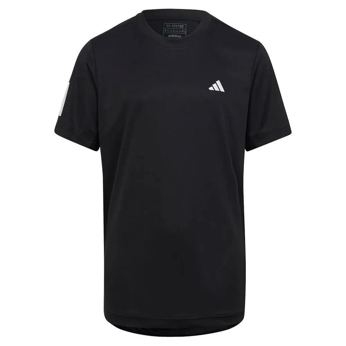Boys' Club 3-Stripe Tennis T-Shirt Black-Apparel-Adidas-HR4229-S23-1-Tennis Express