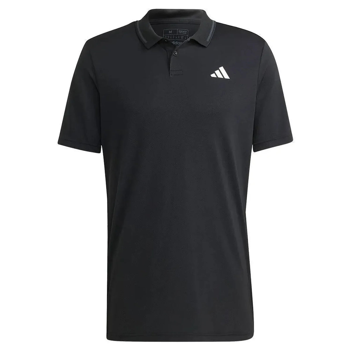 Men's Club Pique Tennis Polo Black-Apparel-Adidas-HS3246-S23-1-Tennis Express