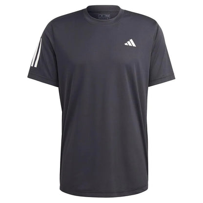 Men's Club 3 Stripe Tennis Top Black-Apparel-Adidas-HS3262-B-1_74e06b77-6ea6-4092-a253-cd7224d88a57-Tennis Express