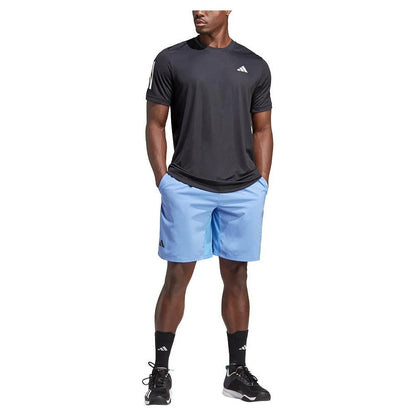 Men's Club 3 Stripe Tennis Top Black