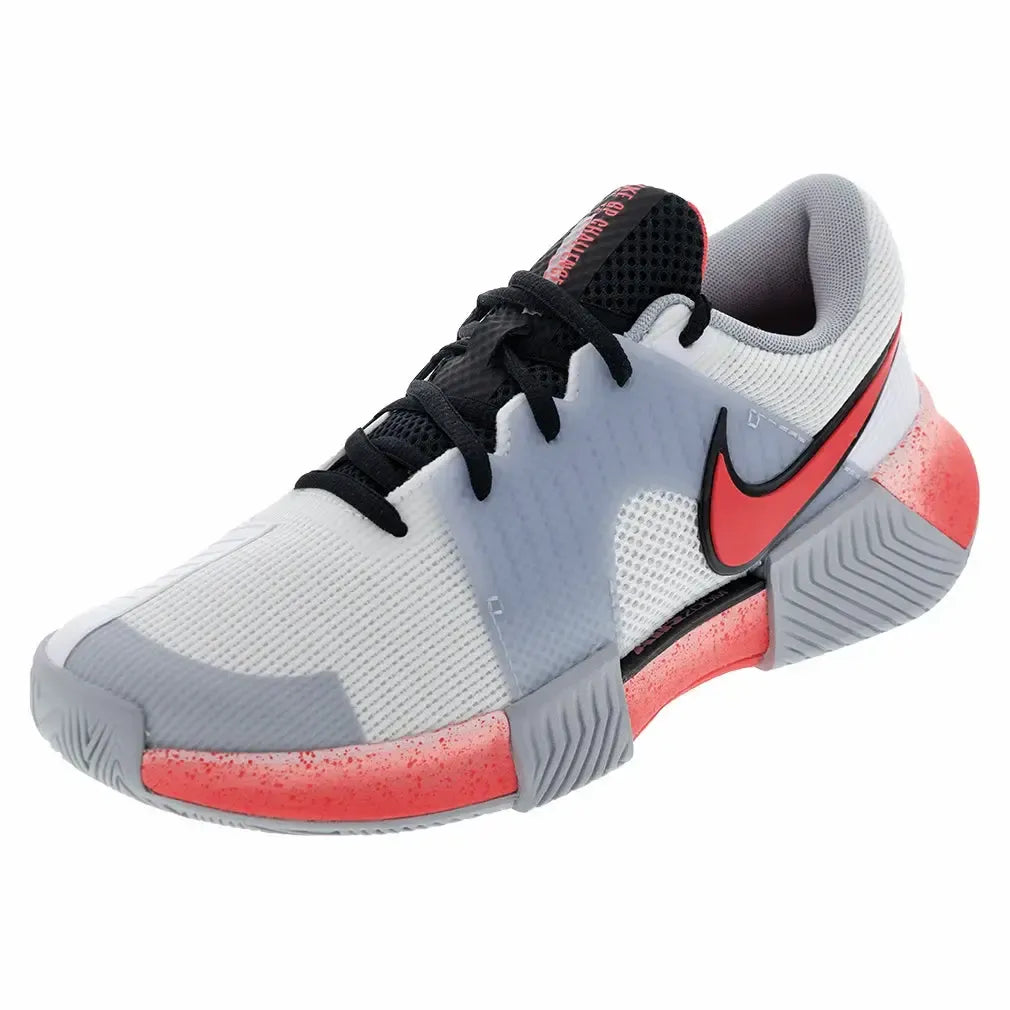 Women's Zoom GP Challenge 1 Premium Tennis Shoes White and Hot Lava-Footwear-Nike-HV1364-100H25copy-Tennis Express