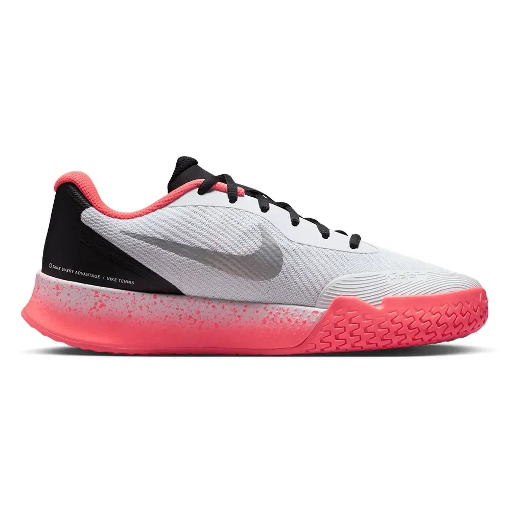 Women's Vapor Lite 3 Premium Tennis Shoes White and Hot Lava