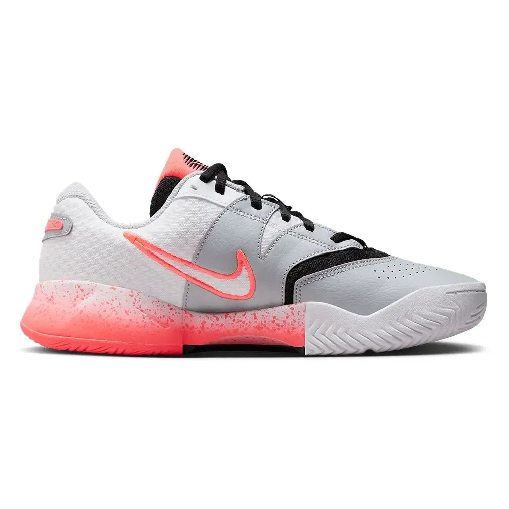 Women's Court Lite 4 Premium Tennis Shoes White and Hot Lava