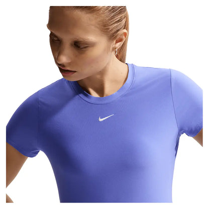 Women's Victory Dri-FIT Short-Sleeve Tennis Top Sapphire and White