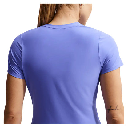 Women's Victory Dri-FIT Short-Sleeve Tennis Top Sapphire and White