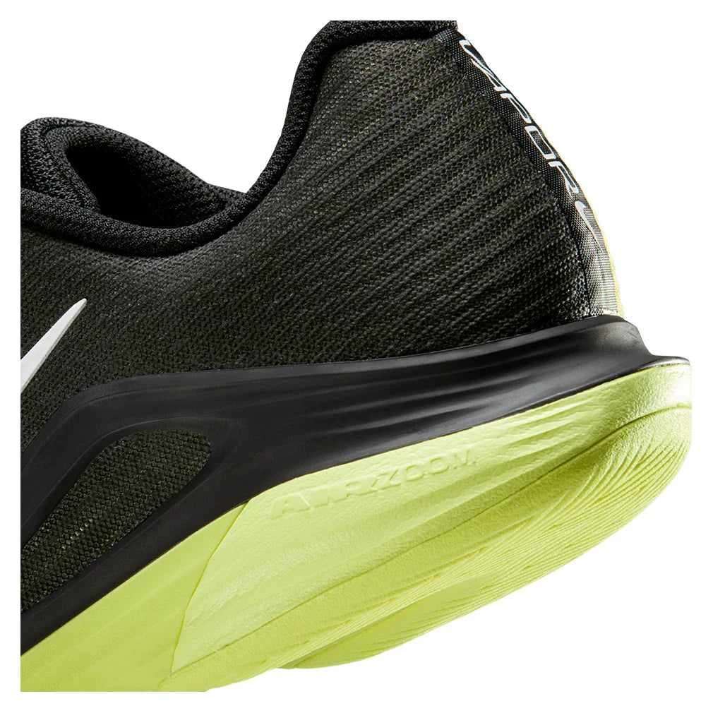 Women's Vapor 12 PRM Tennis Shoes Black and Lemon