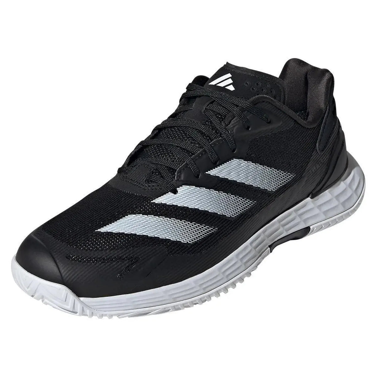Mens Defiant Speed 2 Tennis Shoes Core Black and White-Footwear-Adidas-ID8545-y-Tennis Express