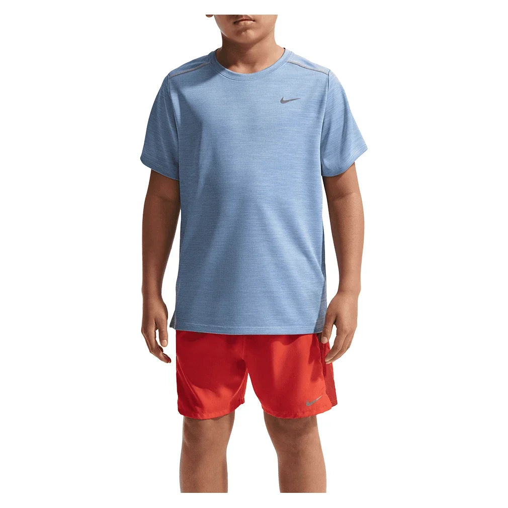 Boys' Dri-FIT Short Sleeve Miler Top-Apparel-Nike-IF2425-486-Tennis Express