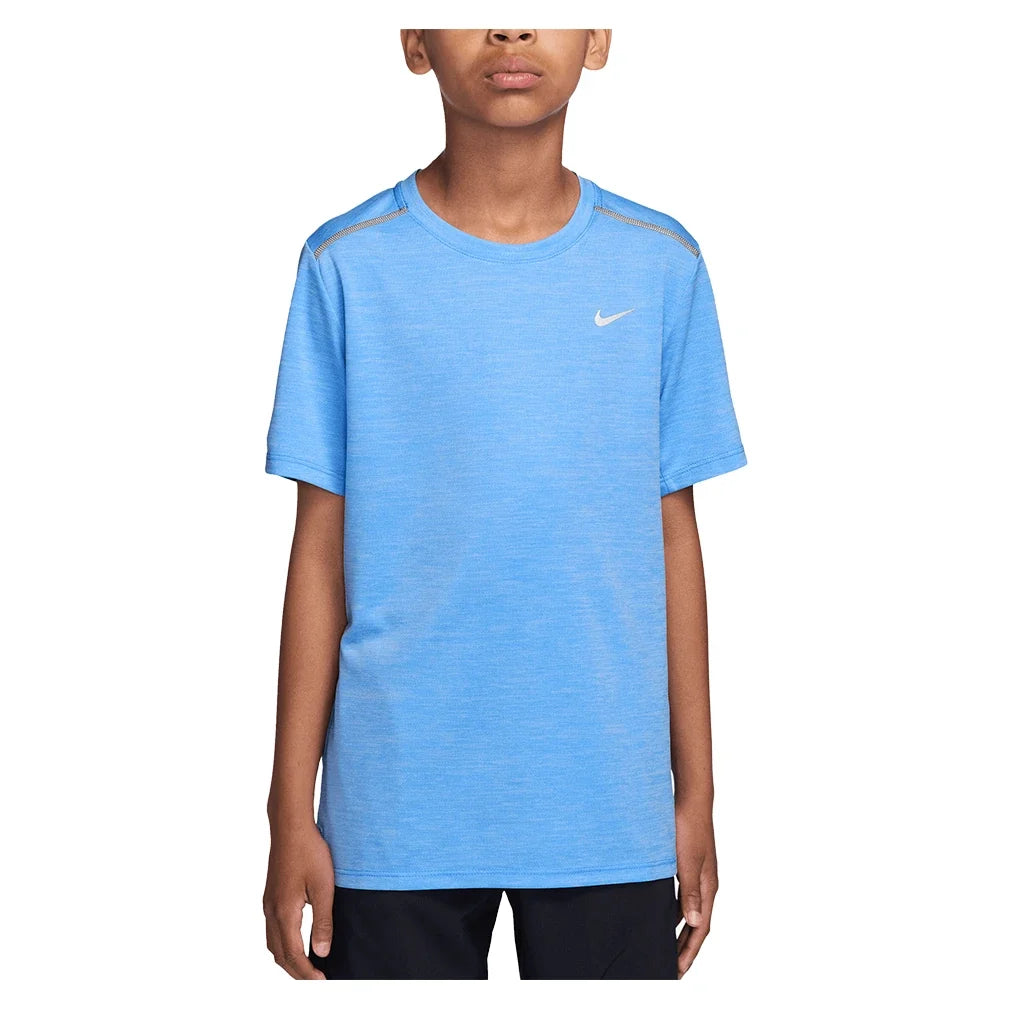 Boys' Dri-FIT Short Sleeve Miler Top-Apparel-Nike-IF2425-S26-412-3-705795Tennis Express