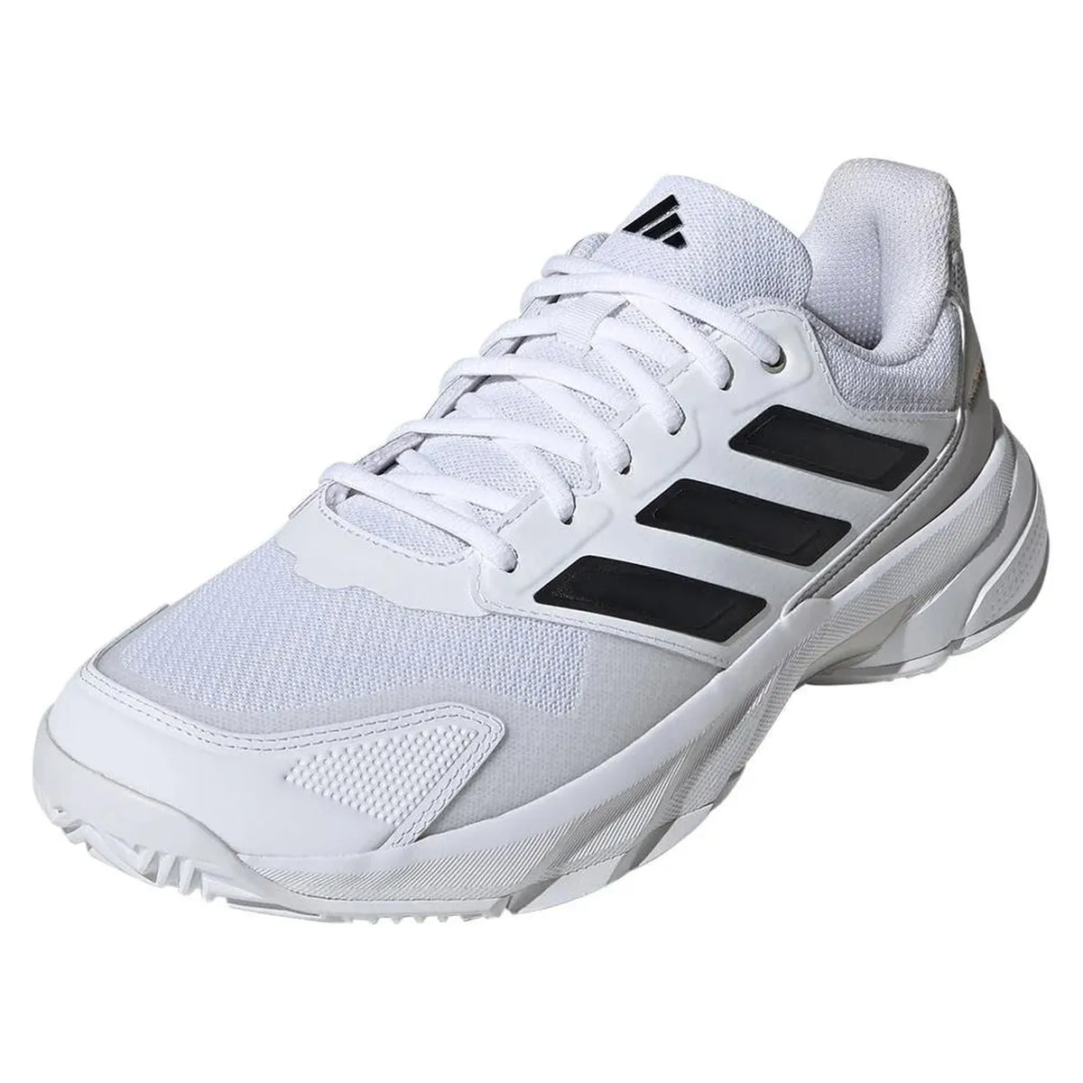 Men's CourtJam Control 3 Tennis Shoes White and Gray-Footwear-Adidas-IF7888-S24-y-Tennis Express