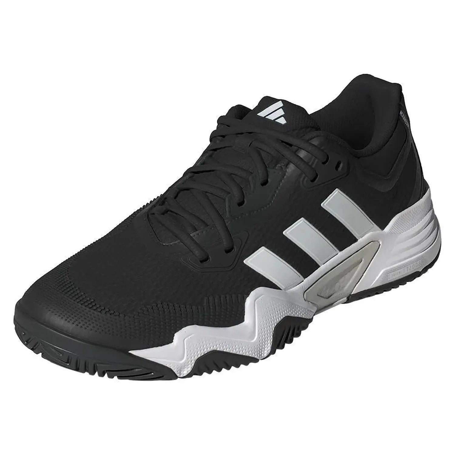 Mens Solematch Control 2 Tennis Shoes Core Black and Silver Metallic-Footwear-Adidas-IF9112-y-Tennis Express