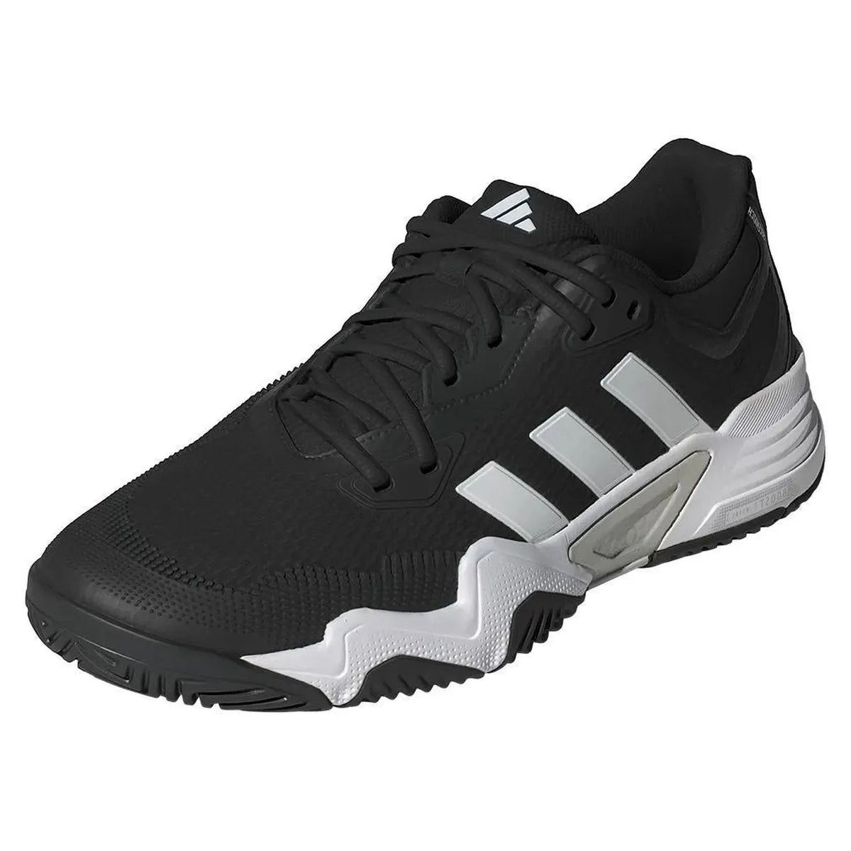 Mens Solematch Control 2 Tennis Shoes Core Black and Silver Metallic-Footwear-Adidas-IF9112-y-Tennis Express
