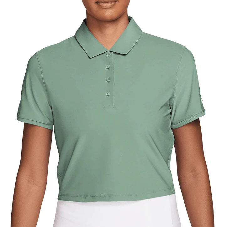Women's Dri-FIT Victory Short Sleeve Cropped Tennis Polo-Apparel-Nike-IH0519-006-Tennis Express
