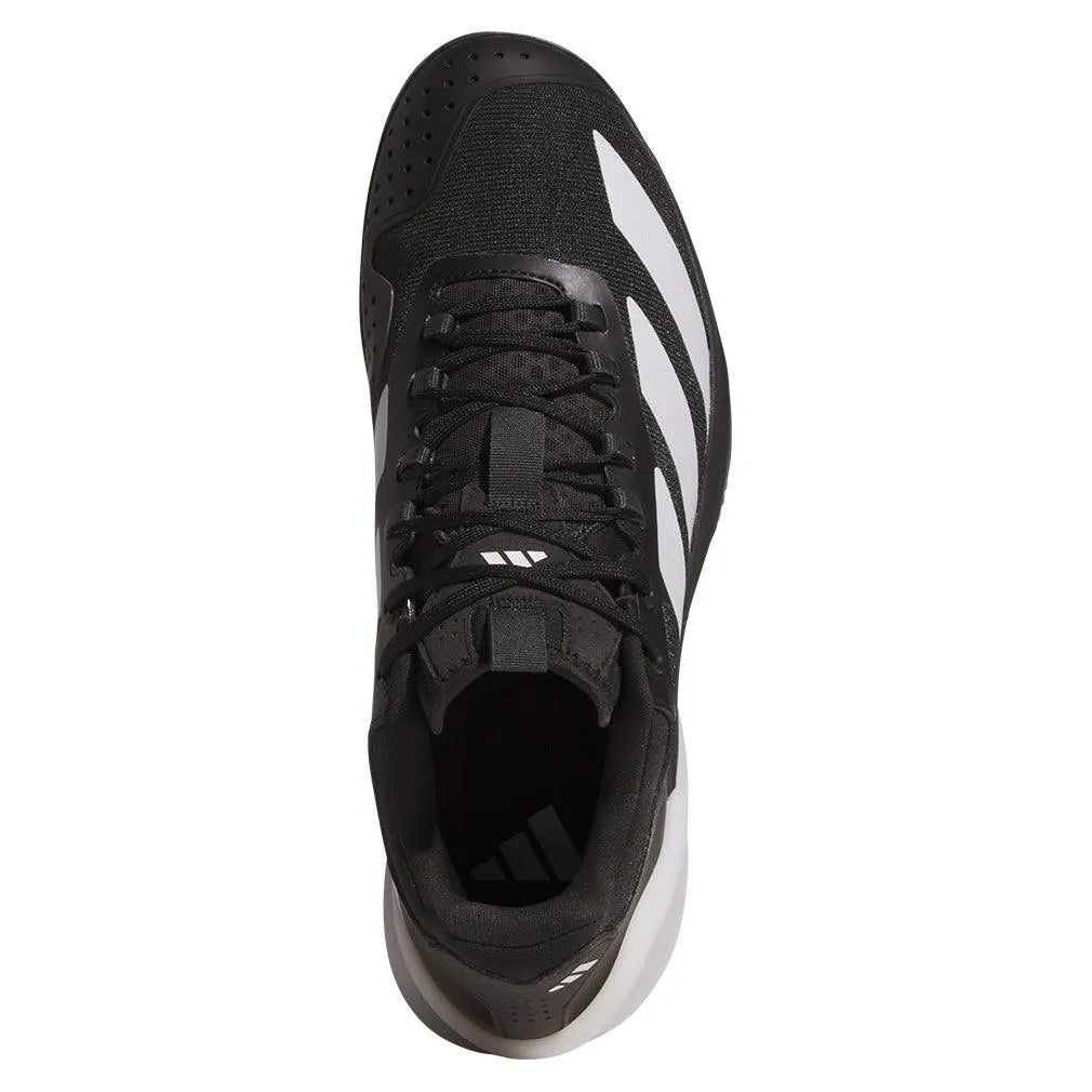 Men's Adizero Cybersonic 2 Tennis Shoes Core Black and Carbon