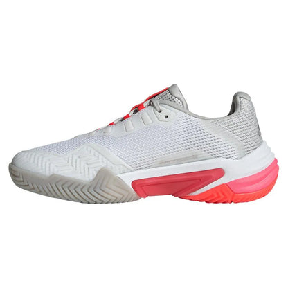 Women's Barricade 13 Tennis Shoes White and Lucid Red
