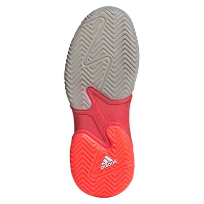 Women's Barricade 13 Tennis Shoes White and Lucid Red