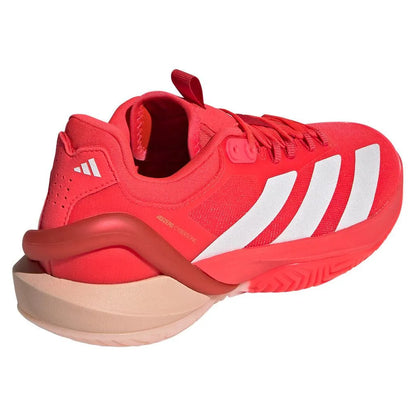 Women's Adizero Cybersonic 2 Tennis Shoes Lucid Red and Powder Coral