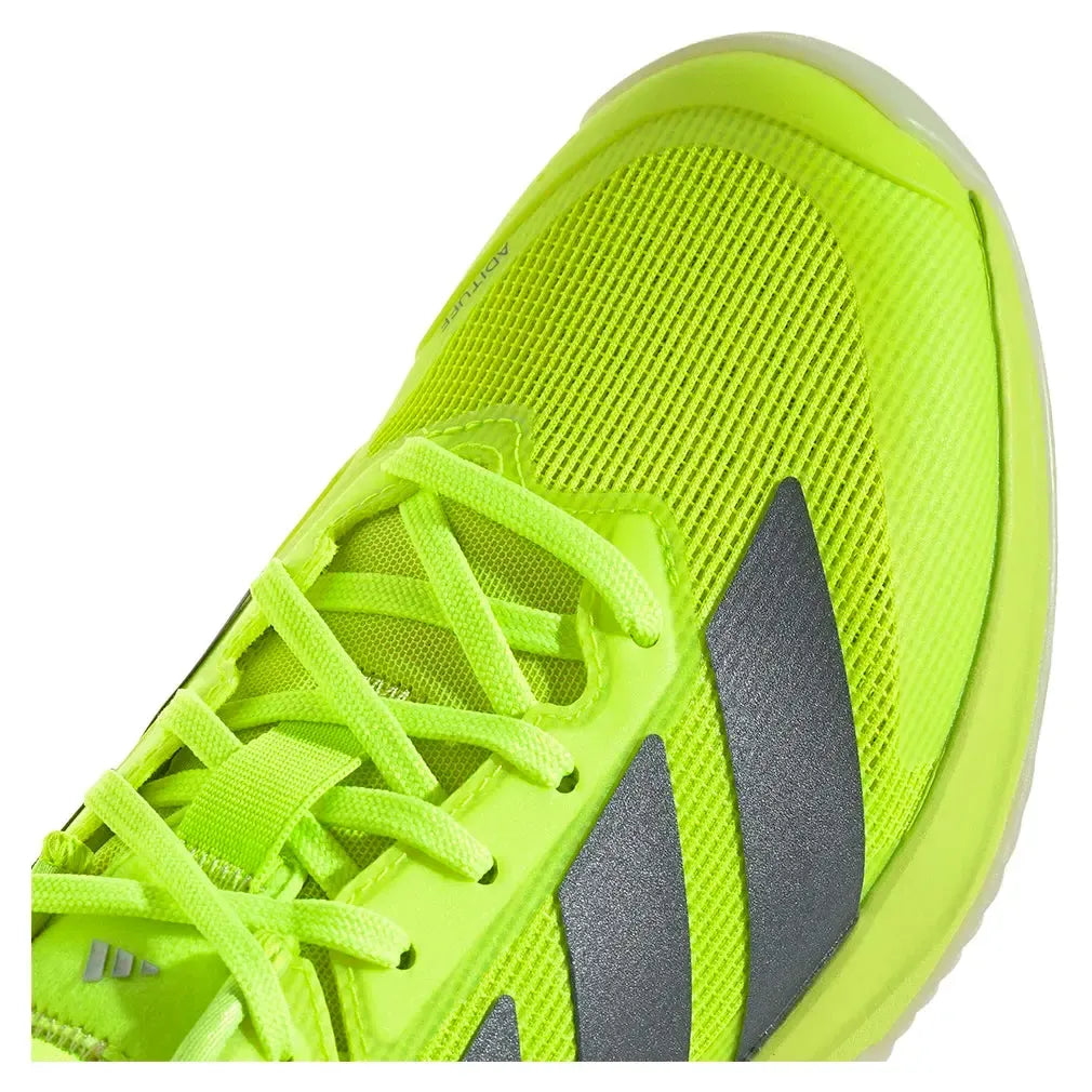 Women's Adizero Ubersonic 5 Clay Tennis Shoes Lucid Lemon and Powder Yellow