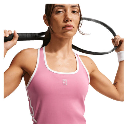 Women's Court Dri-FIT Advantage Novelty Tennis Tank Peony and White