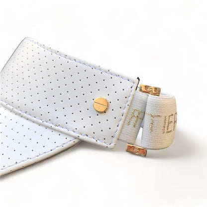 Fenix Sportier The Leather Visor - White & Gold