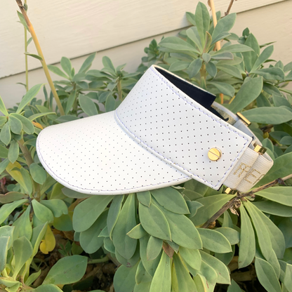 Fenix Sportier The Leather Visor - White & Gold