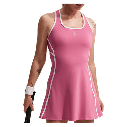 Women's Court Dri-FIT Advantage Novelty Tennis Dress Peony and White