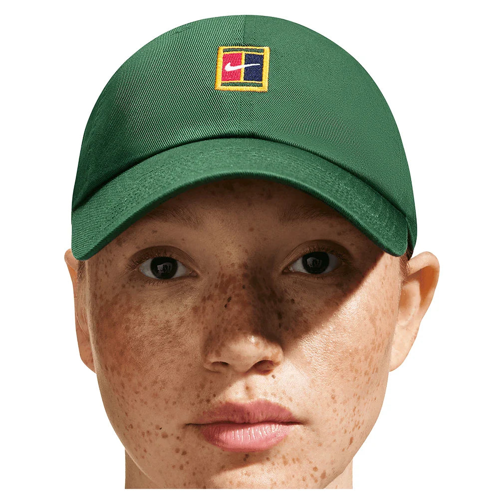 Unisex Club Court Logo Unstructured Tennis Cap Gorge Green