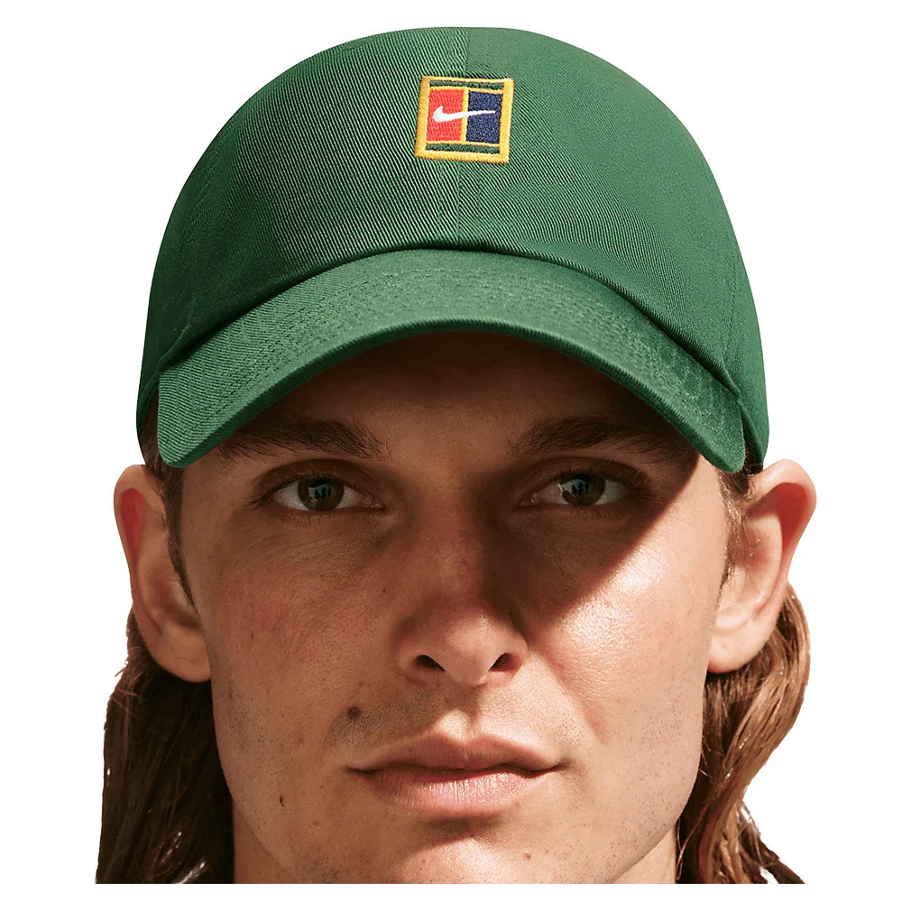 Unisex Club Court Logo Unstructured Tennis Cap Gorge Green-Apparel-Nike-IQ1321-341_3-Tennis Express