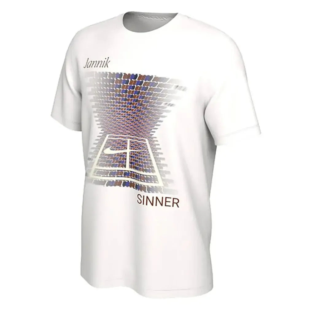 Men's Jannik Sinner New York Tennis Tee White-Apparel-Nike-IU3490-100F25-1-[Sku]-Tennis Express