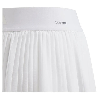 Girls' Club Pleated Tennis Skort White
