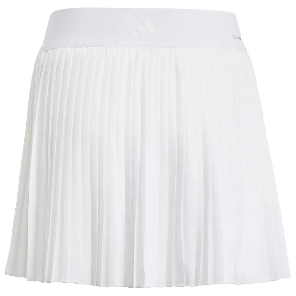Girls' Club Pleated Tennis Skort White
