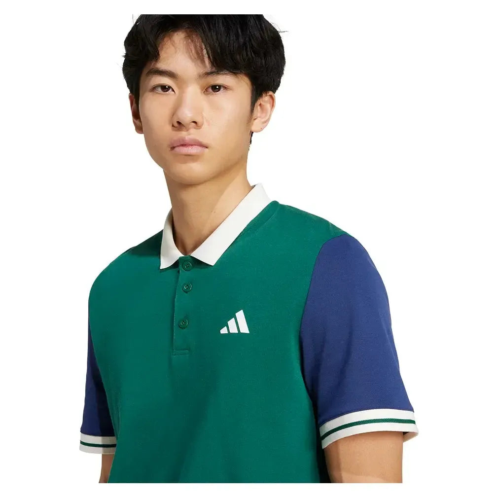 Men's Heritage Tennis Polo Collegiate Green