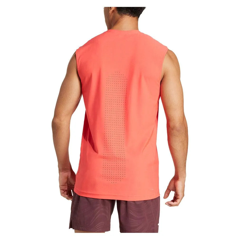 Men's Pro Tank Top Semi Lucid Red