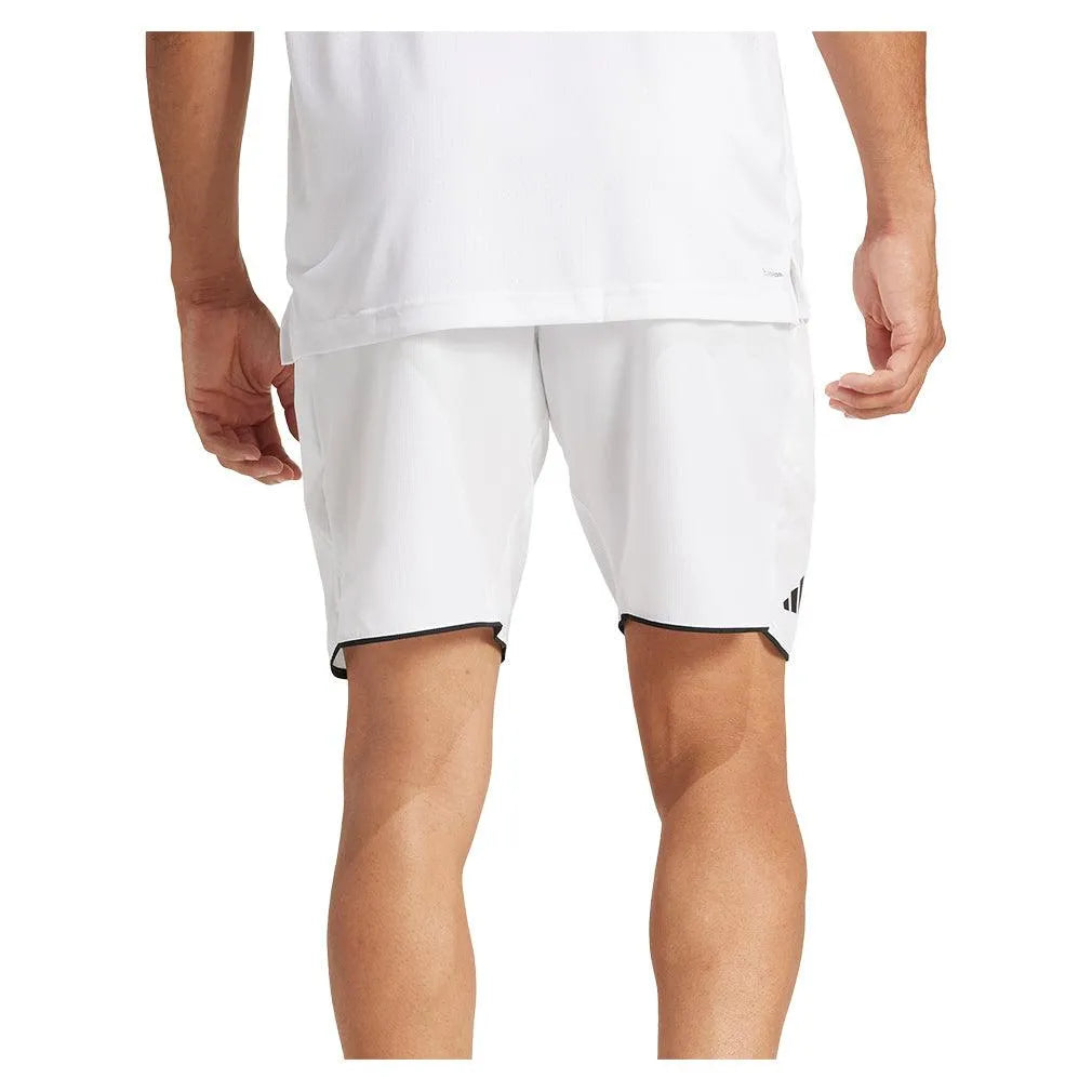 Men's Club 9in Tennis Short White