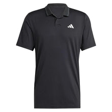 Men's Club Pique Tennis Polo Black-Apparel-Adidas-JF8424-S25-1-Tennis Express