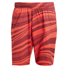 Men's Club Graphic 9 Inch Tennis Short Semi Lucid Red and Shadow Red-Apparel-Adidas-JF8427-S25-1_d7148e6d-f5f8-4db3-a1b9-b729aa968545-Tennis Express