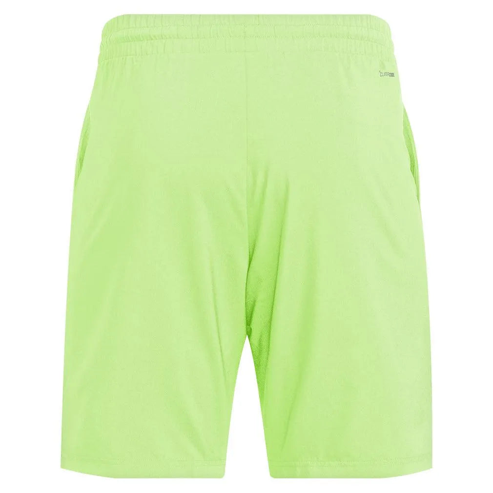 Men's Club 3 Stripe 7 inch Tennis Shorts Lucid Lemon
