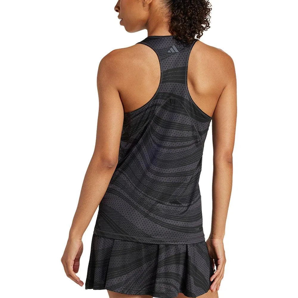 Women's Club Graphic Tennis Tank Carbon