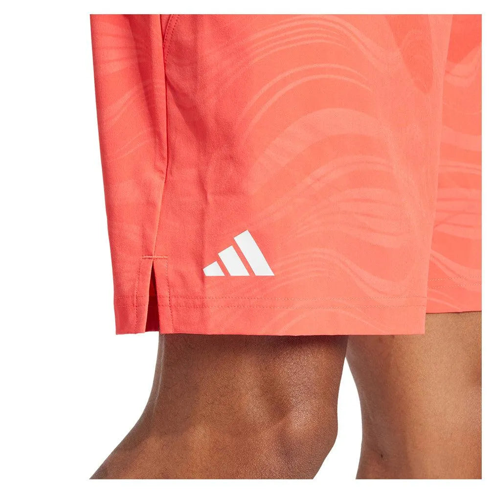 Men's Ergo Pro 7 Inch Tennis Short Semi Lucid Red