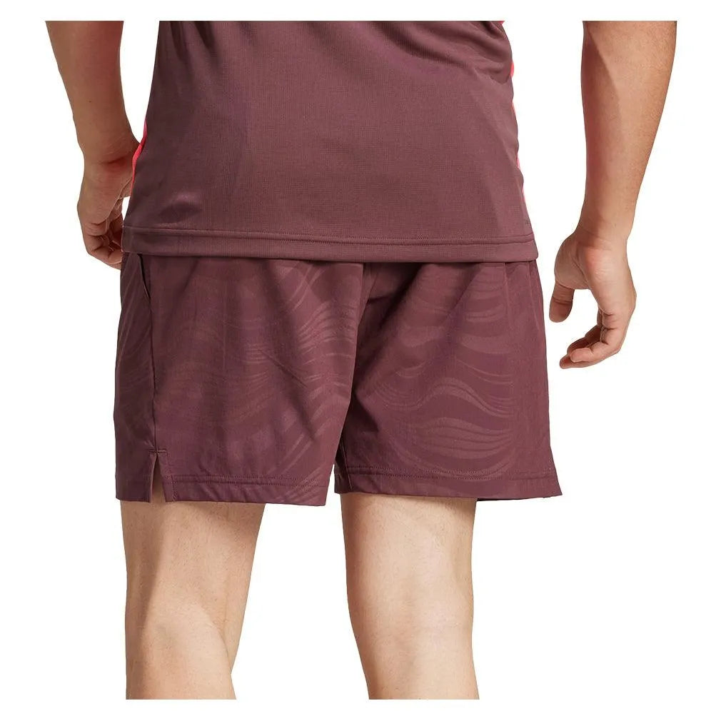 Men's Ergo Pro 7 Inch Tennis Shorts Aurora Ruby