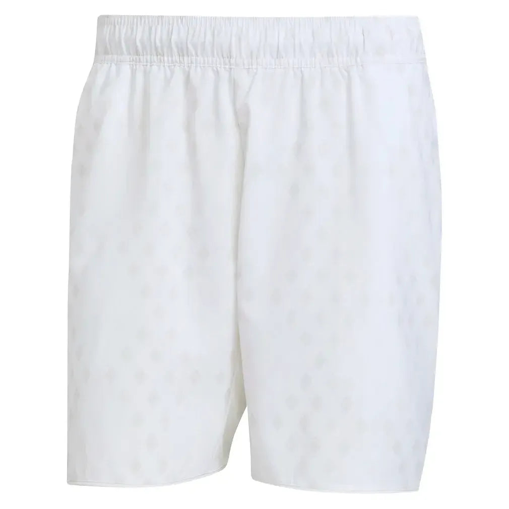 Men's Club Graphic 7 Inch Tennis Short White and Dash Grey-Apparel-Adidas-JM1200_1_31935d45-c479-4fc3-babe-2ede55101cbe-Tennis Express
