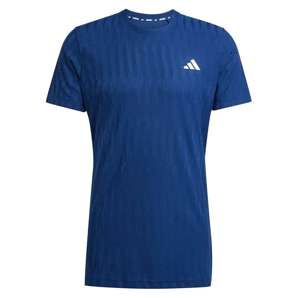 Men's Freelift Tennis Top Dark Blue-Apparel-Adidas-JM3277-S25-1-[Sku]-Tennis Express