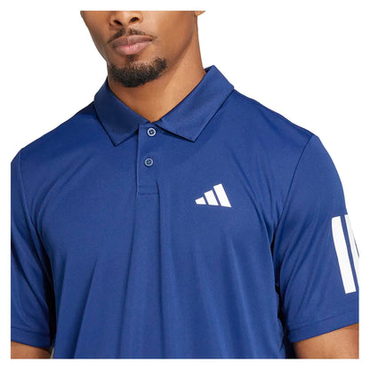 Men's Club 3 Stripe Tennis Polo Dark Blue