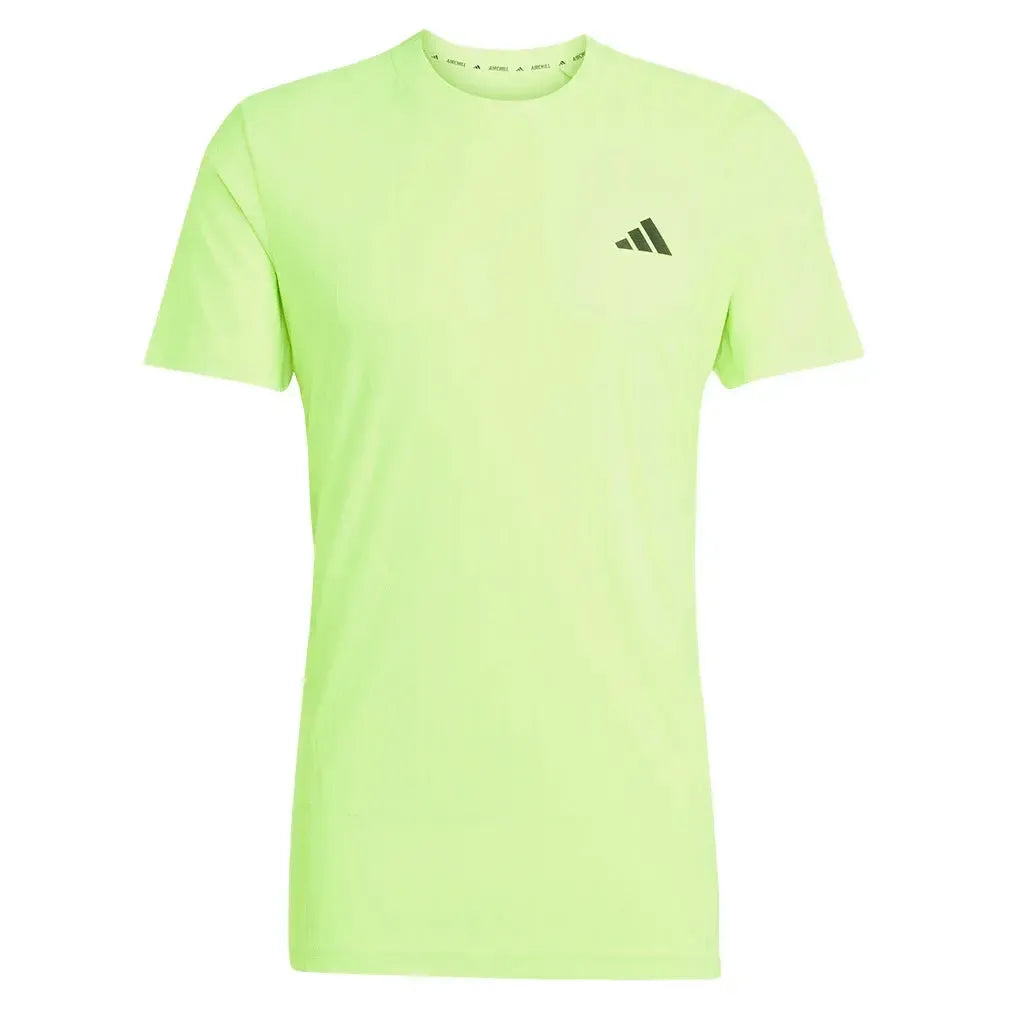 Men's Freelift Tennis Top Lucid Lemon-Apparel-Adidas-JP4385-S25-Tennis Express